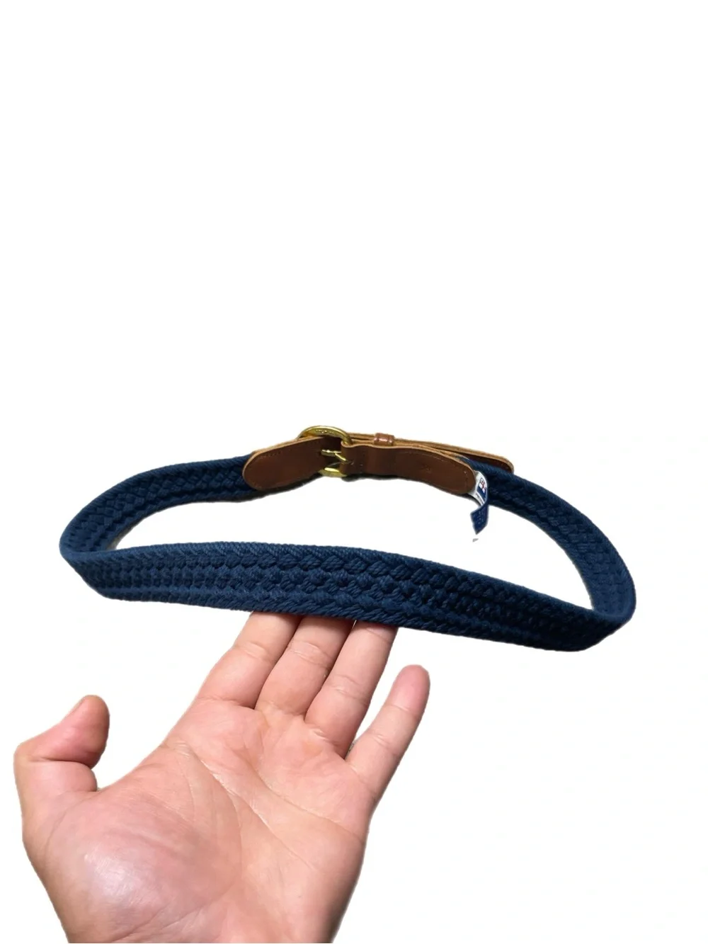 Preston Solid Brass Buckle Genuine Leather Canvas Belt